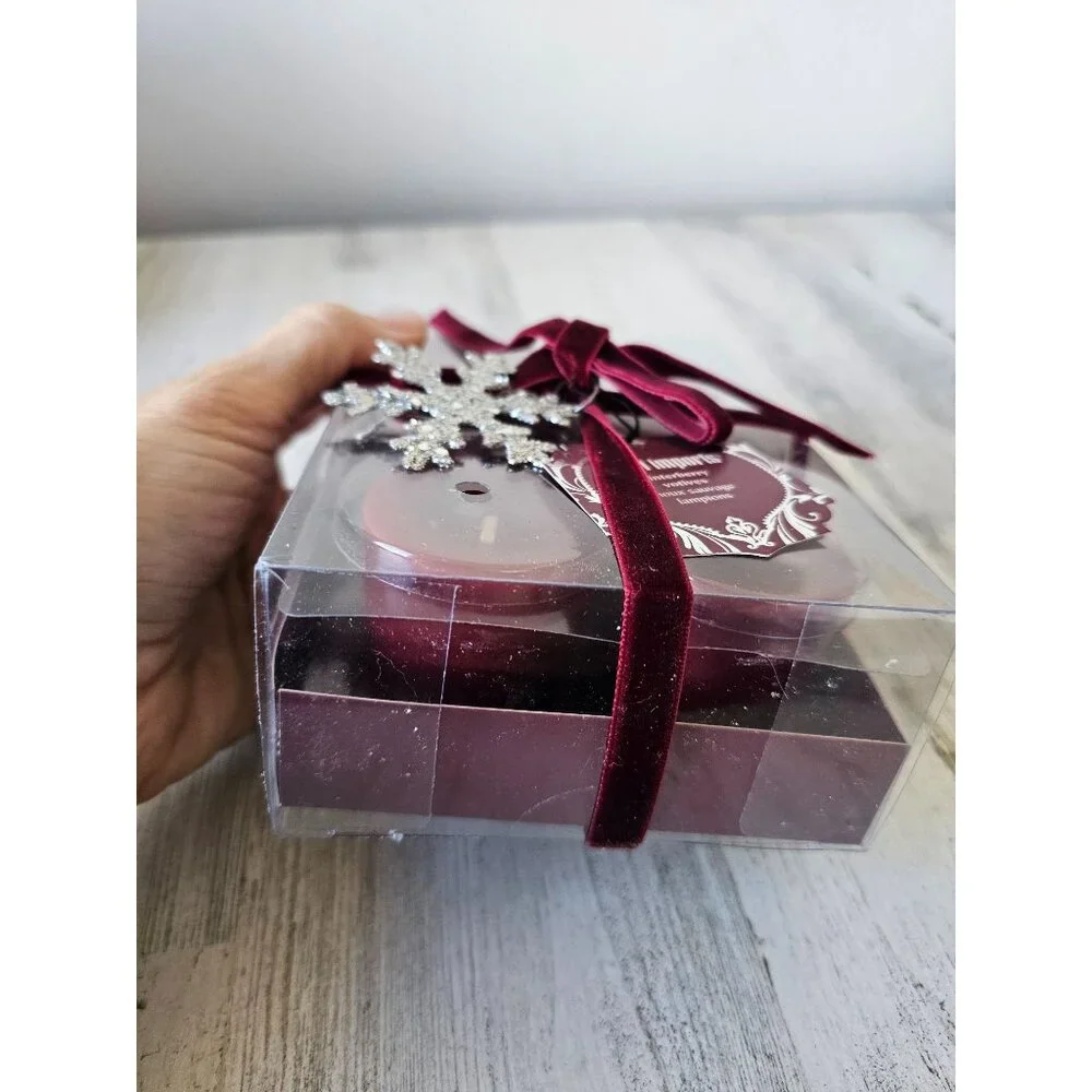 Pier 1 winterberry votives‎ candle tea light set six new retired sent Kindles